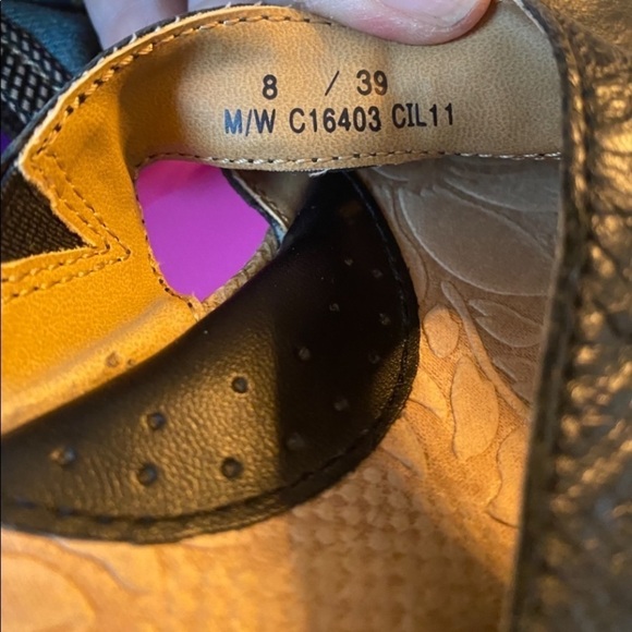 BOC (Born of Concept) Black Cork Wedge Platform‎ Sandal, Sz 8 - Picture 9 of 10